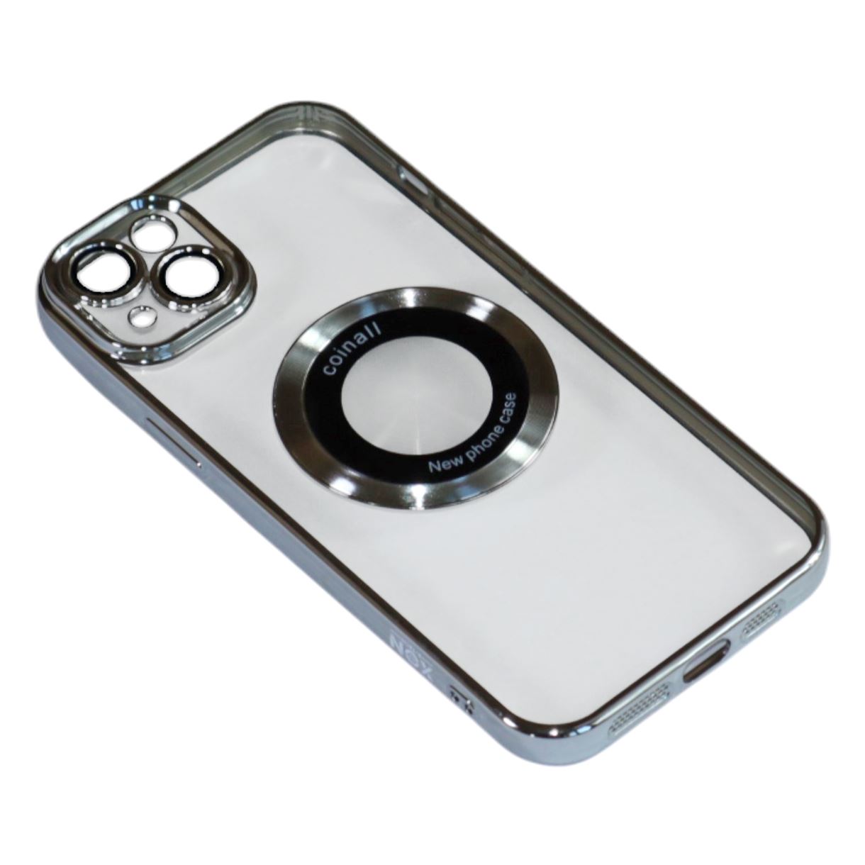 Магнитный чехол XON PhoneCase Magnetic для iPhone 14 Plus (PCMC1114200G 68055) Серый/Прозрачный
