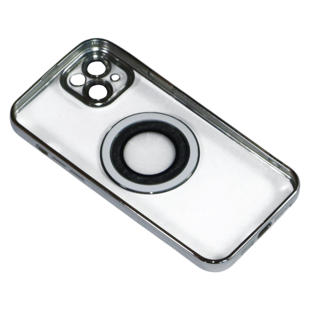 Магнитный чехол XON PhoneCase Magnetic для iPhone 14 Plus (PCMC1114200G 68055) Серый/Прозрачный