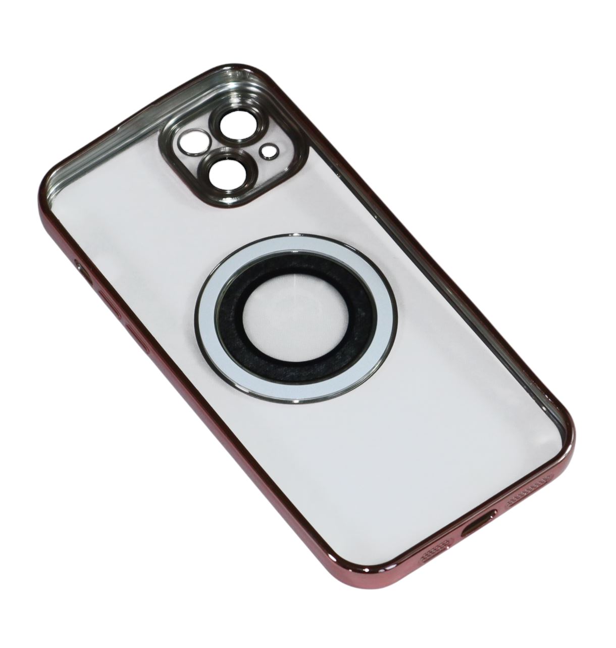 Магнитный чехол XON PhoneCase Magnetic для iPhone 14 Plus (PCMC1114200P 8208) Розовый/Прозрачный