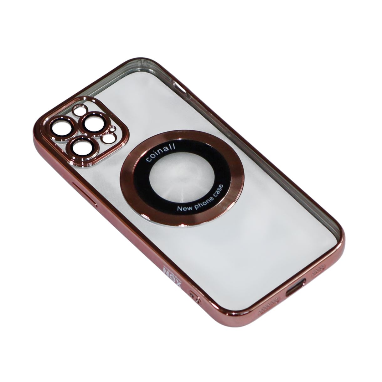 Магнитный чехол XON PhoneCase Magnetic для iPhone 12 Pro (PCMC1112300P 8277) Розовый/Прозрачный