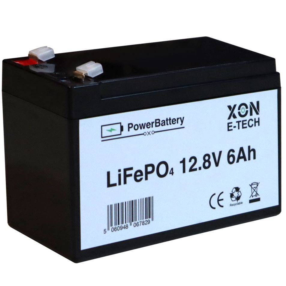 Аккумулятор LiFePO4 XON PowerBattery 12.8V 6Ah (XBLFPW12006B 3091)