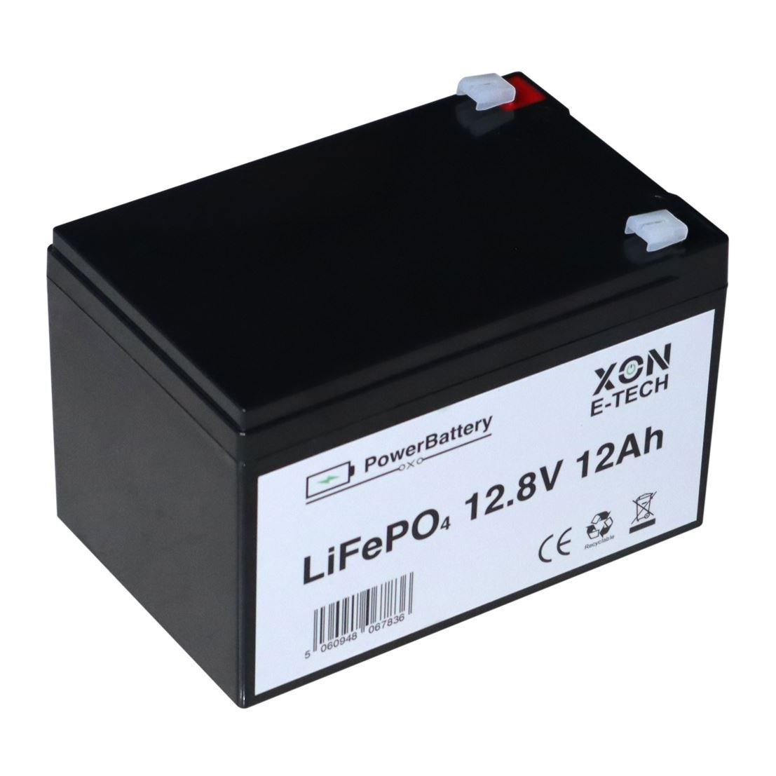 Аккумулятор LiFePO4 XON PowerBattery 12.8V 12Ah (XBLFPW12012B 3107)