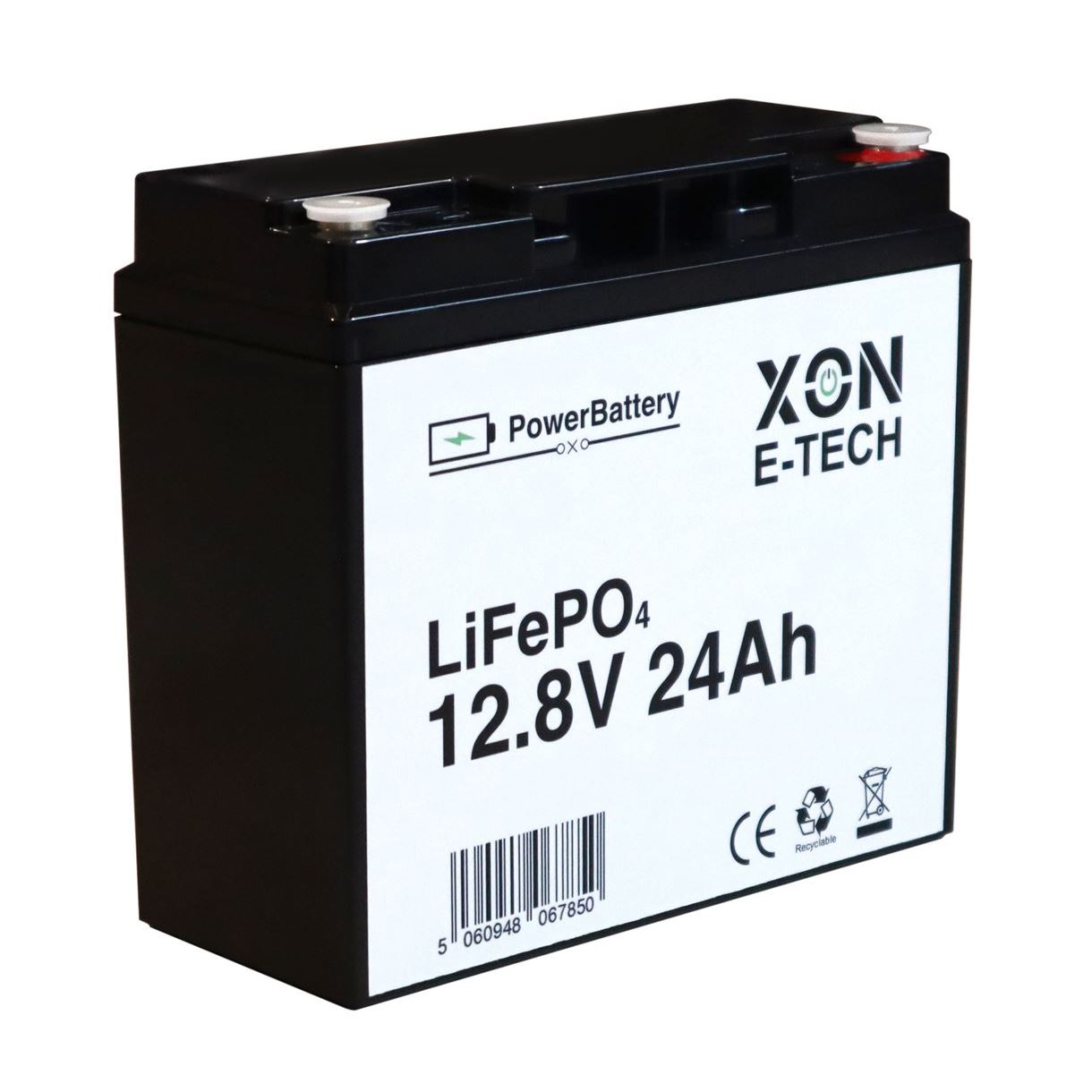 Аккумулятор LiFePO4 XON PowerBattery 12.8V 24Ah (XBLFPW12024B 3121)